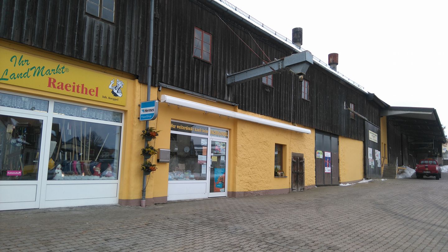 Lagerhaus Landmarkt Raeithel Außenausnahme